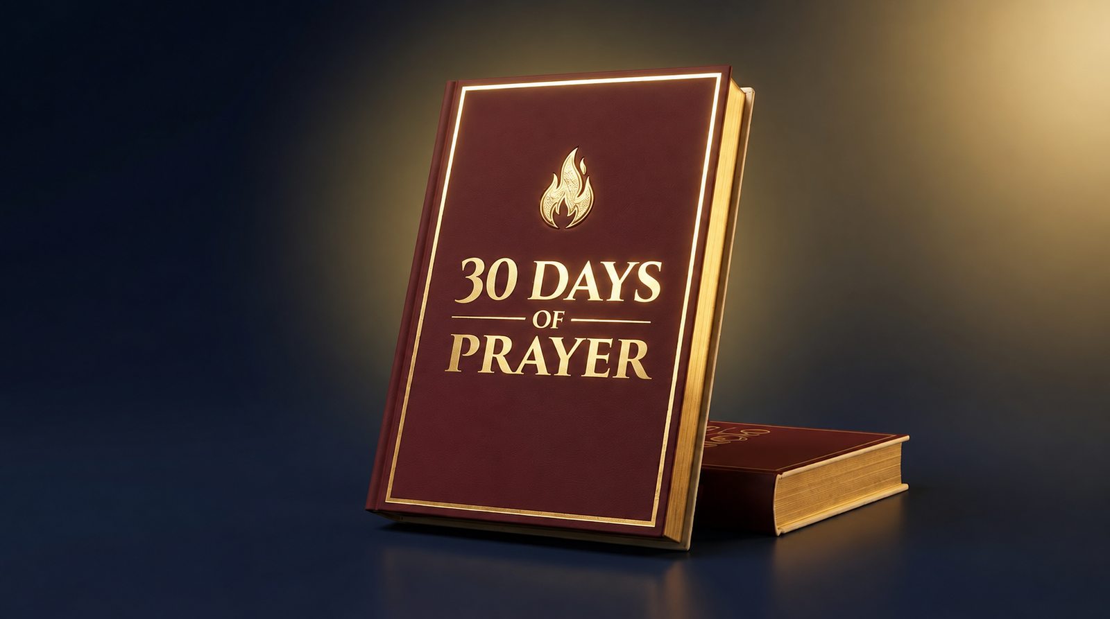 Burgundy book for 30 days of guided prayer